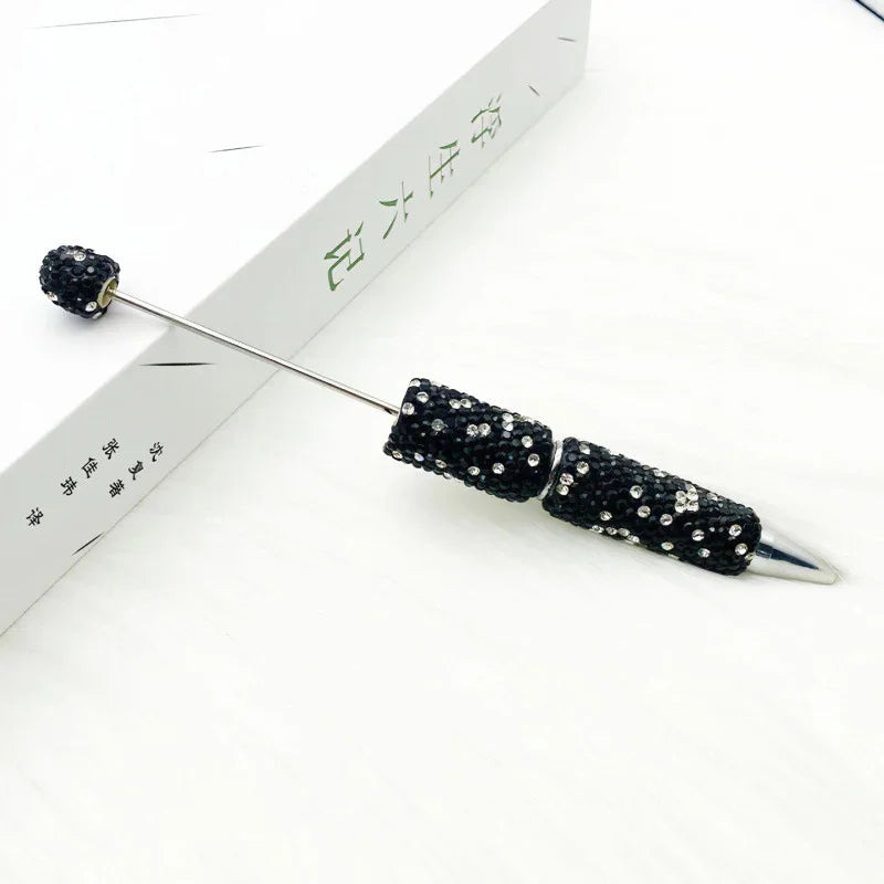 Full diamond bead pen ins cute AB pure diamond ballpoint pen | DIY Beadable Pen Craft Gift Idea