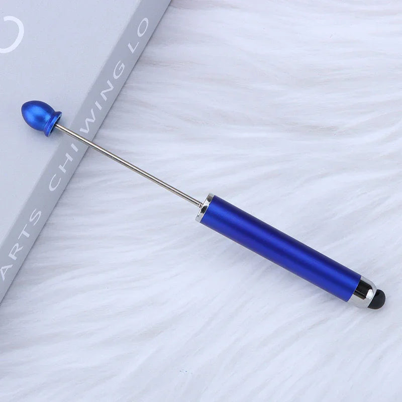 No coil touch screen bead pen hand-threaded cute bead pen
