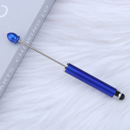 No coil touch screen bead pen hand-threaded cute bead pen