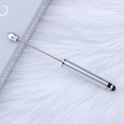 No coil touch screen bead pen hand-threaded cute bead pen