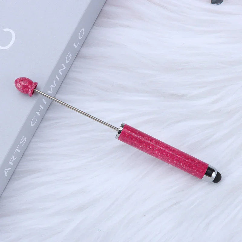 No coil touch screen bead pen hand-threaded cute bead pen | DIY Beadable Pen Craft Gift Idea