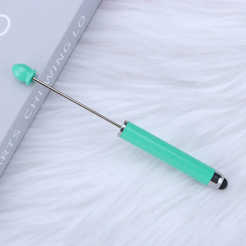 No coil touch screen bead pen hand-threaded cute bead pen
