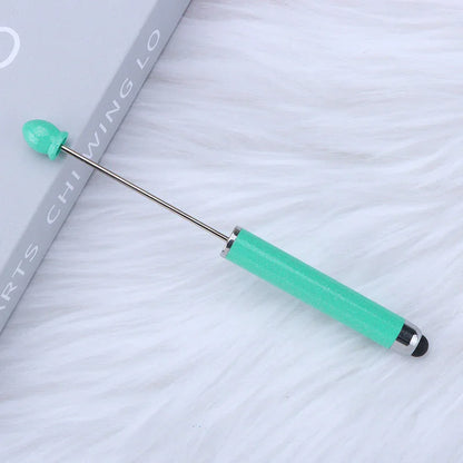 No coil touch screen bead pen hand-threaded cute bead pen