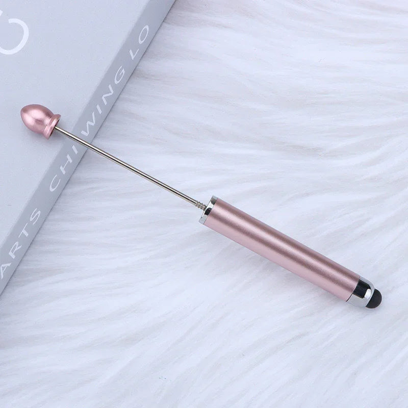 No coil touch screen bead pen hand-threaded cute bead pen