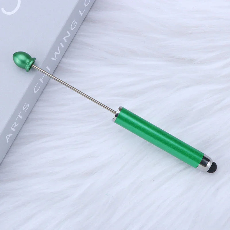 No coil touch screen bead pen hand-threaded cute bead pen