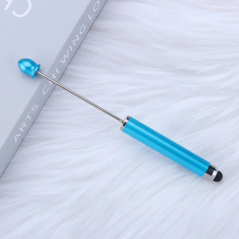 No coil touch screen bead pen hand-threaded cute bead pen