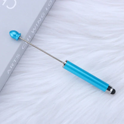 No coil touch screen bead pen hand-threaded cute bead pen