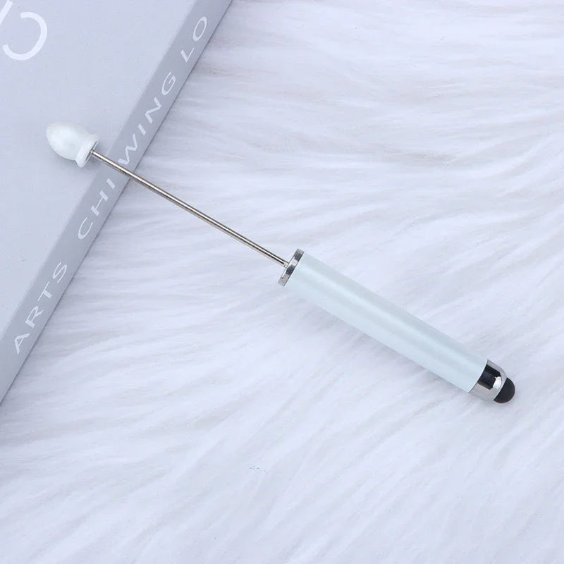 No coil touch screen bead pen hand-threaded cute bead pen