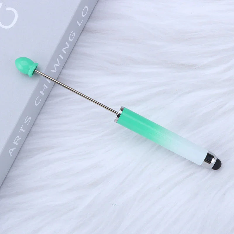No coil touch screen bead pen hand-threaded cute bead pen