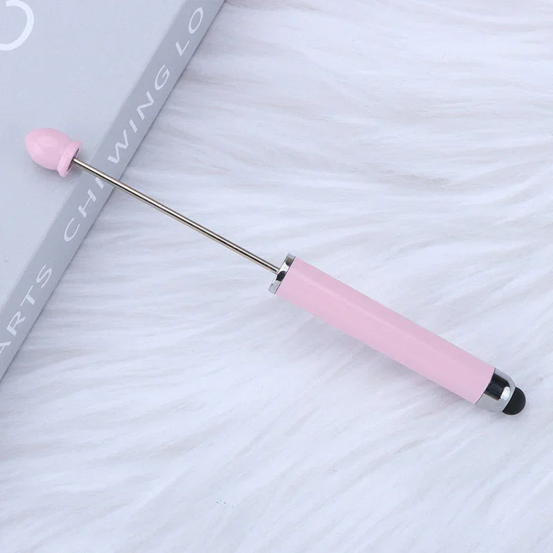 No coil touch screen bead pen hand-threaded cute bead pen | DIY Beadable Pen Craft Gift Idea