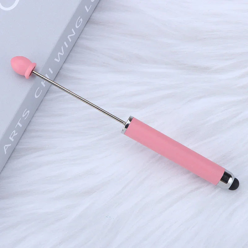 No coil touch screen bead pen hand-threaded cute bead pen
