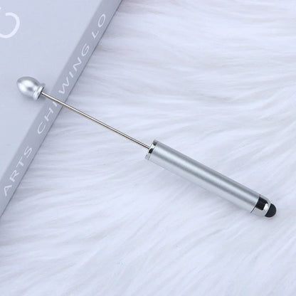 No coil touch screen bead pen hand-threaded cute bead pen