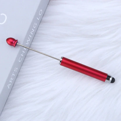 No coil touch screen bead pen hand-threaded cute bead pen