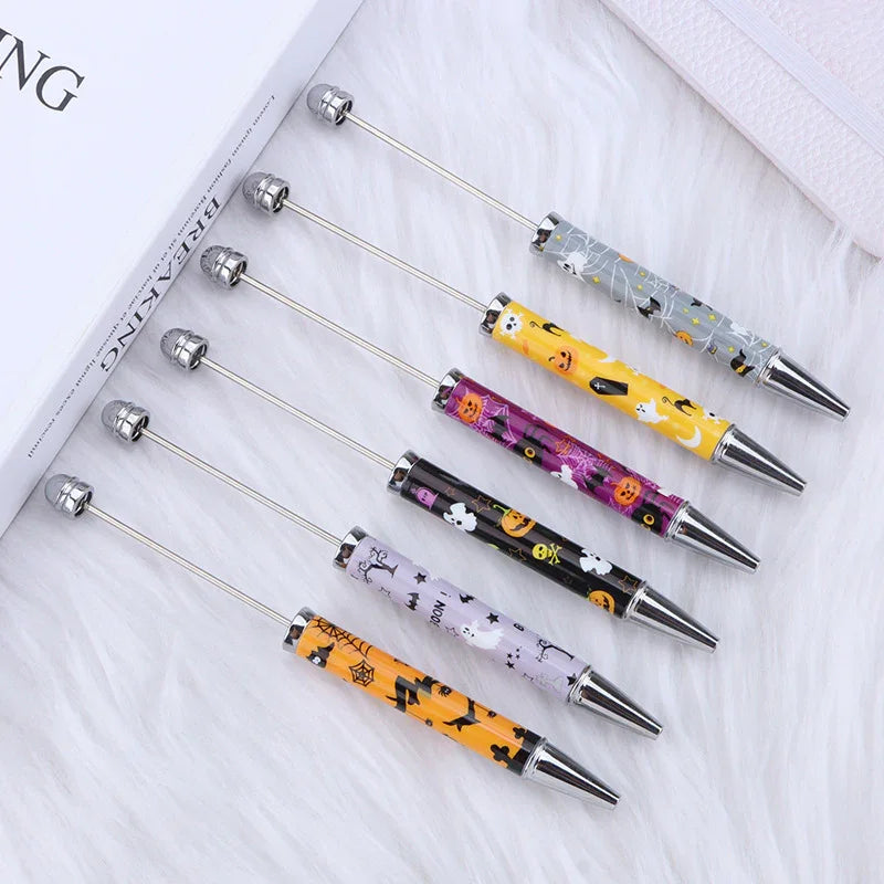 Printed Bead Pen Creative Christmas and Halloween Labu Ballpoint Pen