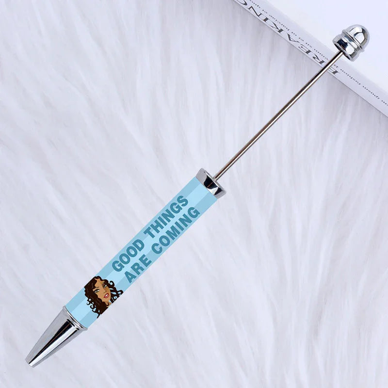 Printed Bead Pen Creative Christmas and Halloween Labu Ballpoint Pen