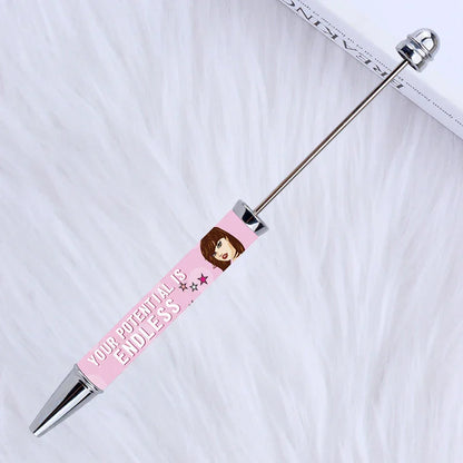 Printed Bead Pen Creative Christmas and Halloween Labu Ballpoint Pen