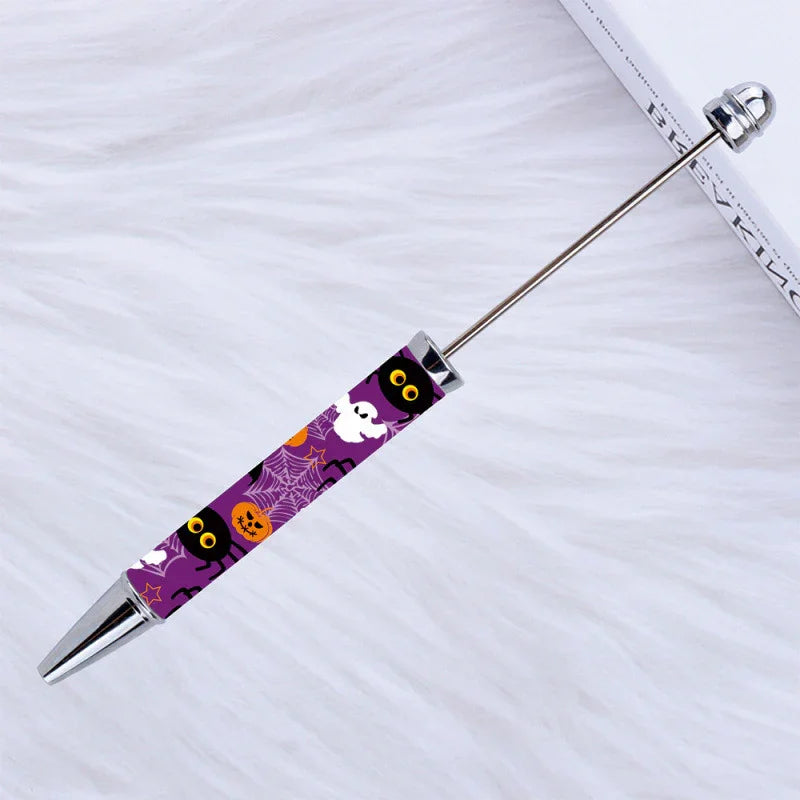 Printed Bead Pen Creative Christmas and Halloween Labu Ballpoint Pen