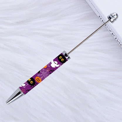 Printed Bead Pen Creative Christmas and Halloween Labu Ballpoint Pen