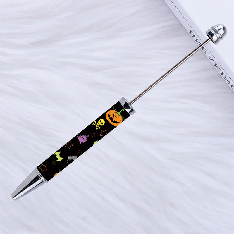 Printed Bead Pen Creative Christmas and Halloween Labu Ballpoint Pen