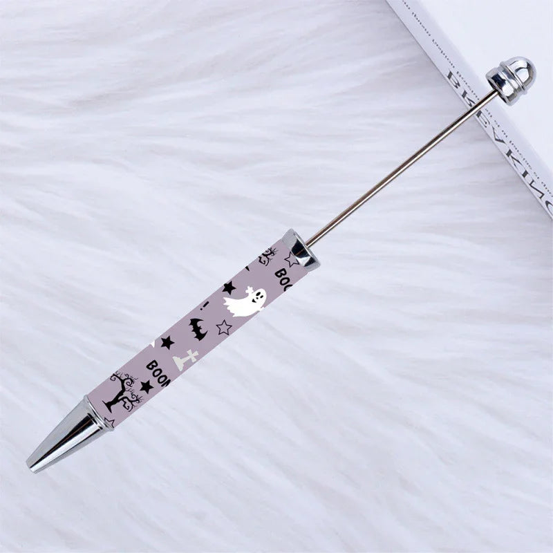 Printed Bead Pen Creative Christmas and Halloween Labu Ballpoint Pen
