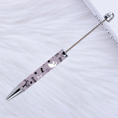 Printed Bead Pen Creative Christmas and Halloween Labu Ballpoint Pen