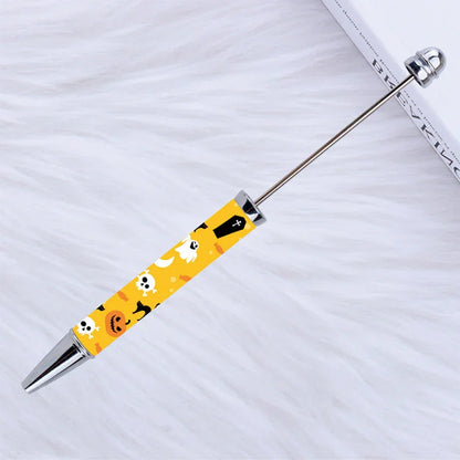 Printed Bead Pen Creative Christmas and Halloween Labu Ballpoint Pen