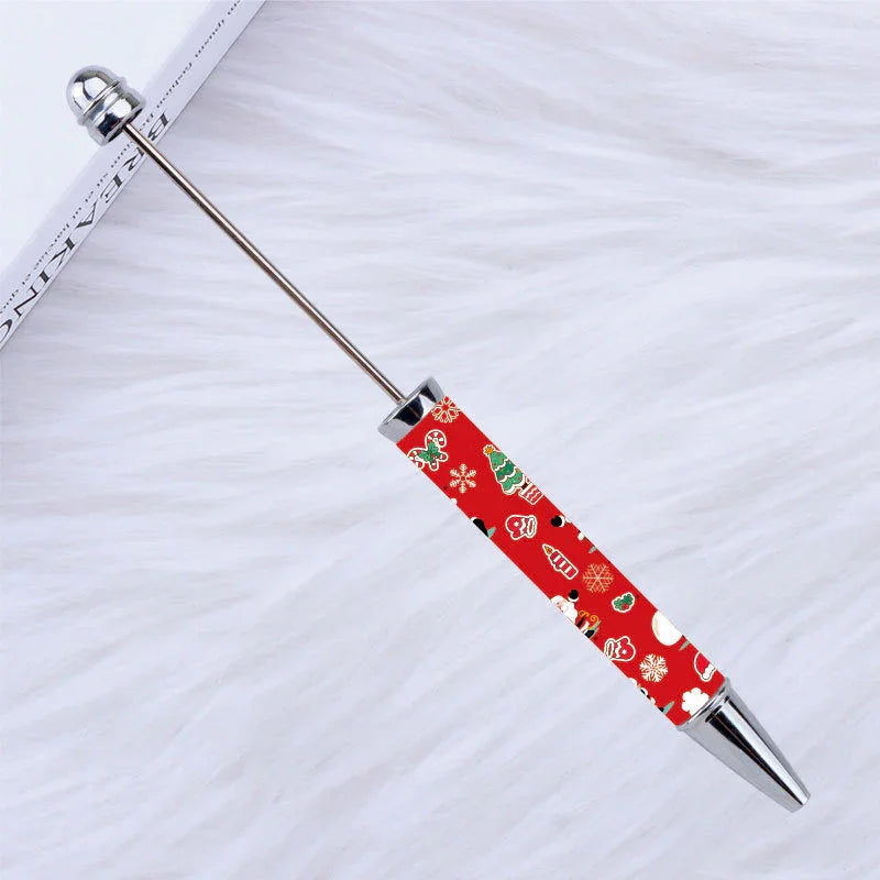 Printed Bead Pen Creative Christmas and Halloween Labu Ballpoint Pen
