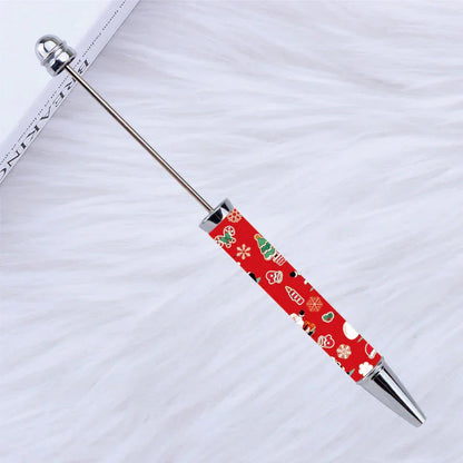Printed Bead Pen Creative Christmas and Halloween Labu Ballpoint Pen