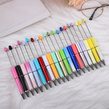 Colorful multi-color spray paint cute grain pen three-color gradient bead pen