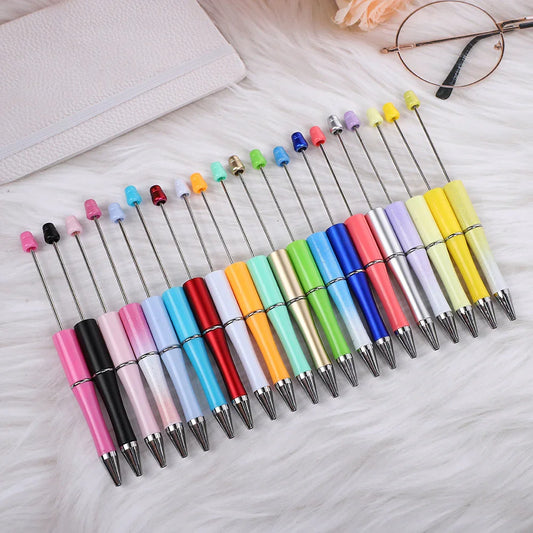 Colorful multi-color spray paint cute grain pen three-color gradient bead pen