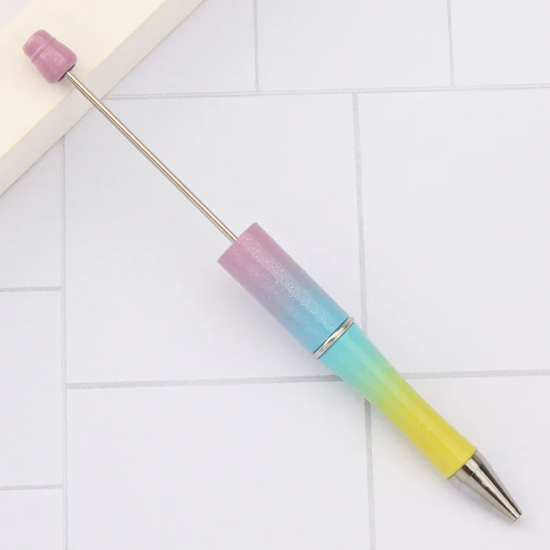 Colorful multi-color spray paint cute grain pen three-color gradient bead pen