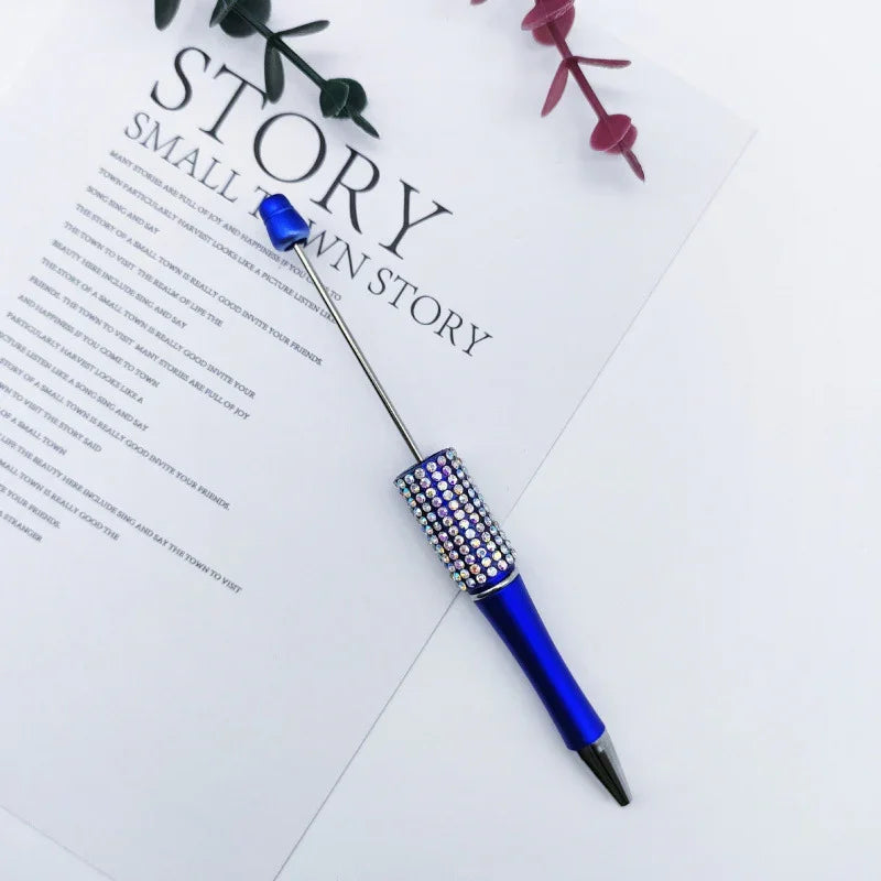 Diamond Bead Pen Educational AB Color Diamond Ballpoint Pen | DIY Beadable Pen Craft Gift Idea