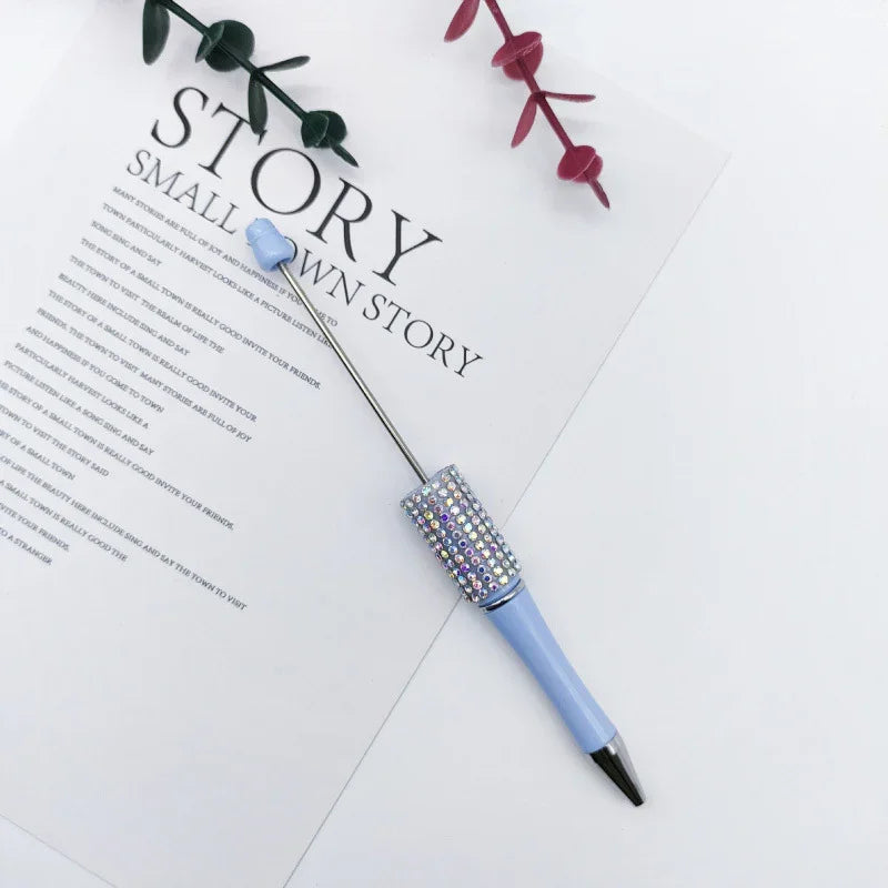 Diamond Bead Pen Educational AB Color Diamond Ballpoint Pen | DIY Beadable Pen Craft Gift Idea