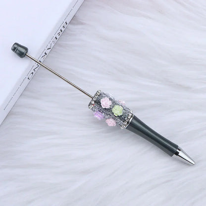 Sugar Flower Bead Pen Educational Rose Twirl Ballpoint Pen