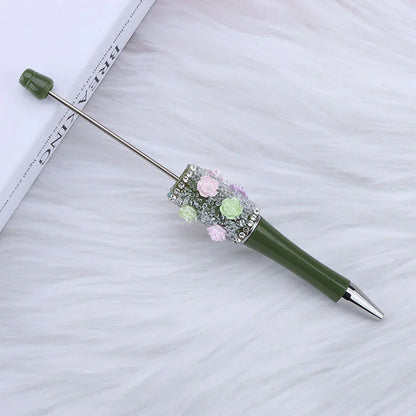 Sugar Flower Bead Pen Educational Rose Twirl Ballpoint Pen
