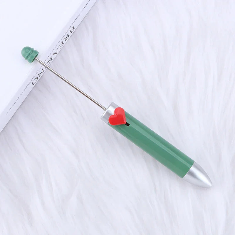 Love seven-color bead pen Creative bead cute ballpoint pen | DIY Beadable Pen Craft Gift Idea