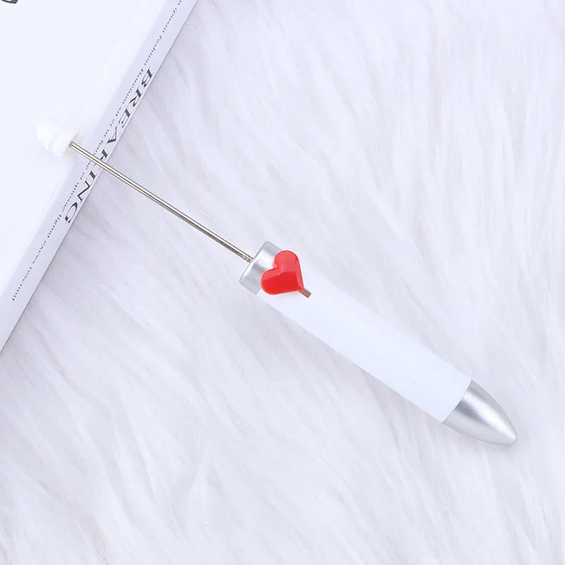 Love seven-color bead pen Creative bead cute ballpoint pen | DIY Beadable Pen Craft Gift Idea