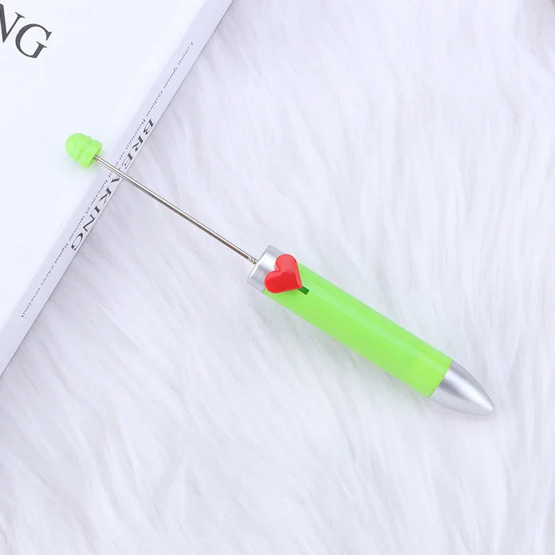 Love seven-color bead pen Creative bead cute ballpoint pen | DIY Beadable Pen Craft Gift Idea