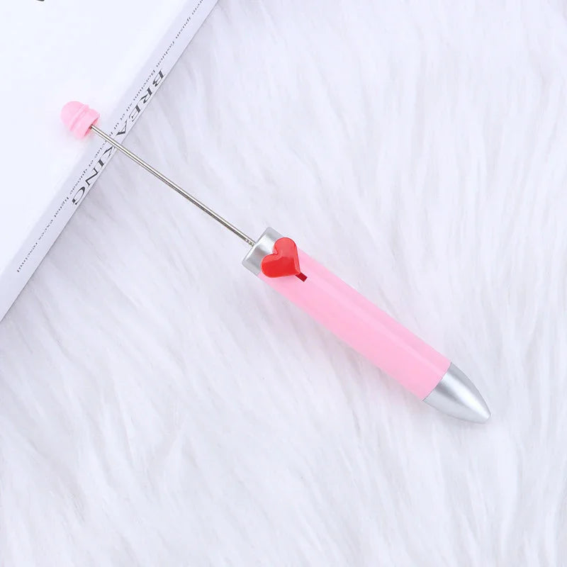 Love seven-color bead pen Creative bead cute ballpoint pen | DIY Beadable Pen Craft Gift Idea