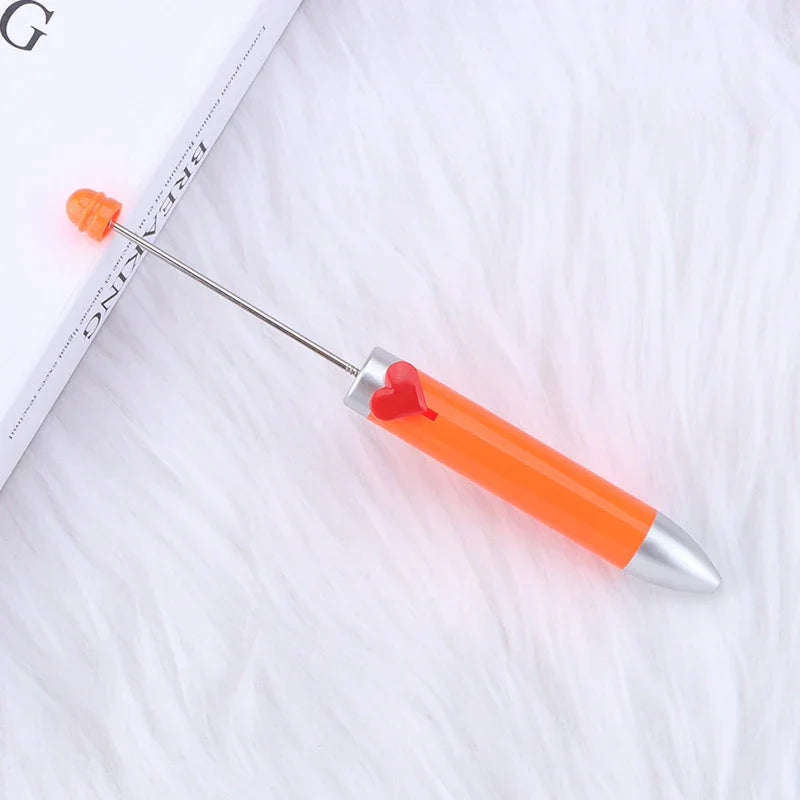Love seven-color bead pen Creative bead cute ballpoint pen | DIY Beadable Pen Craft Gift Idea