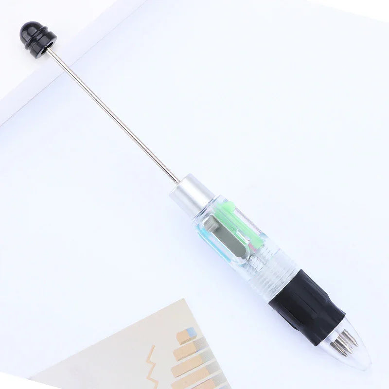 Cartoon four-color ballpoint pen student puzzle marking key points ballpoint pen
