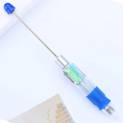 Cartoon four-color ballpoint pen student puzzle marking key points ballpoint pen
