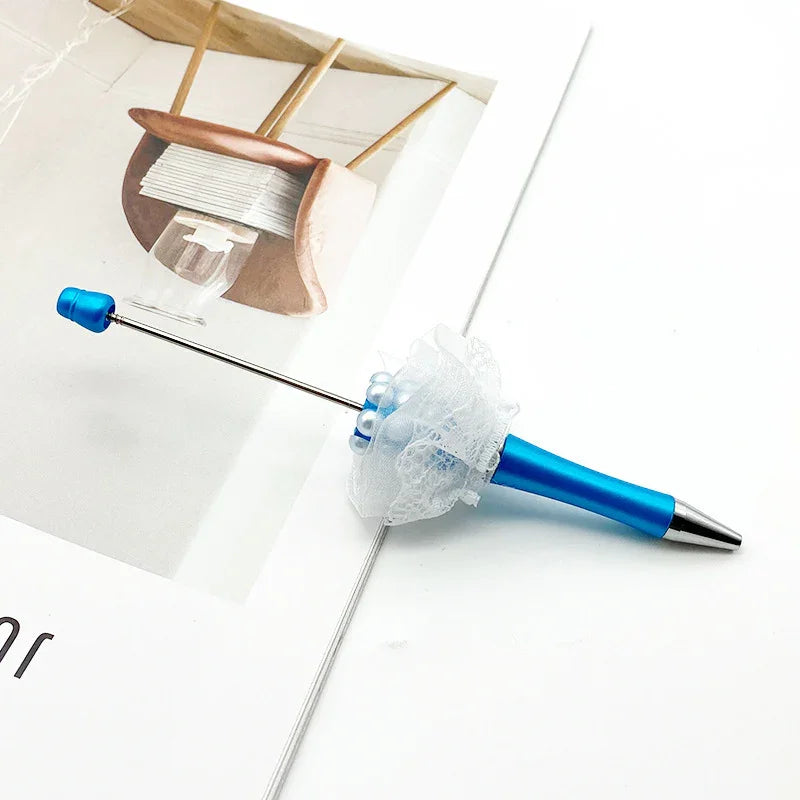 Pearl mesh bead pen educational handmade bead pen