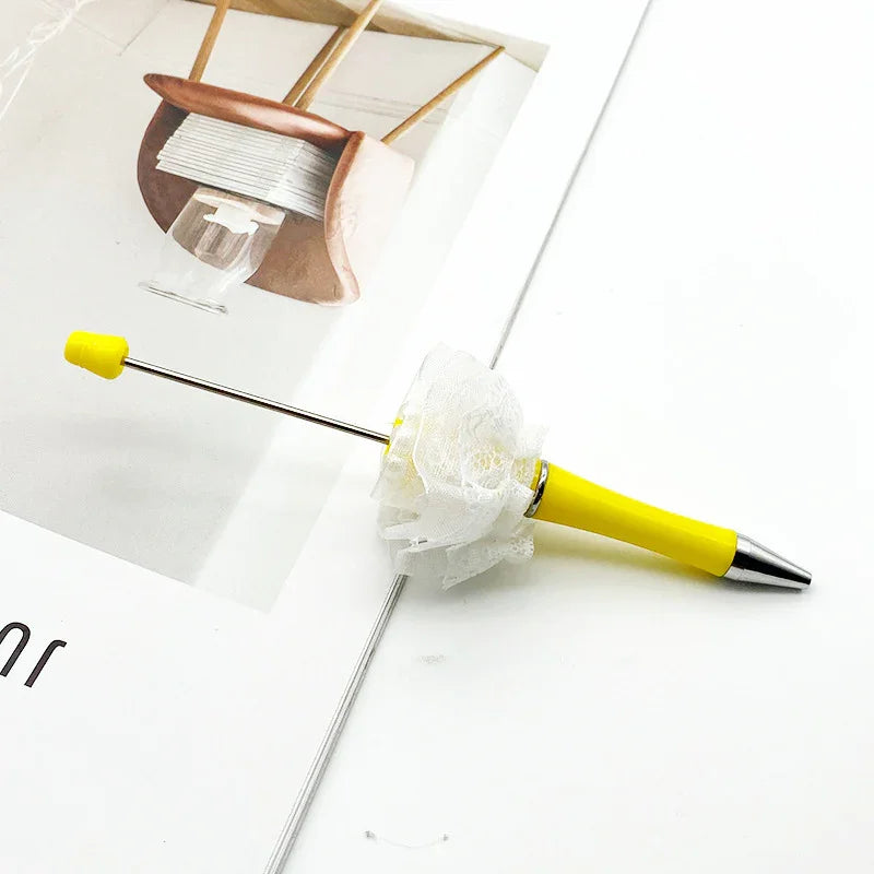 Pearl mesh bead pen educational handmade bead pen