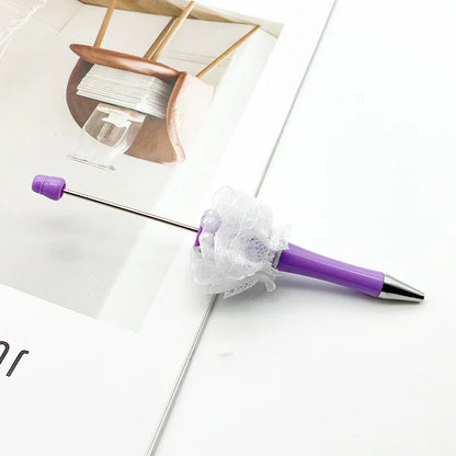 Pearl mesh bead pen educational handmade bead pen