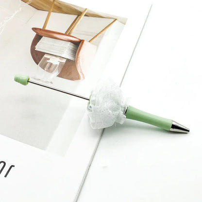Pearl mesh bead pen educational handmade bead pen