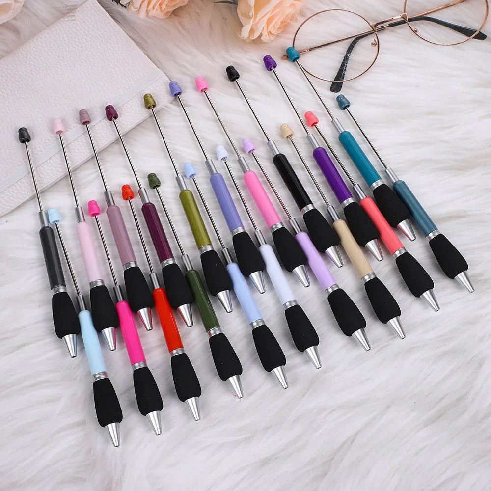 Push bead pen sponge grip ballpoint pen puzzle handmade cute pen
