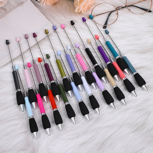 Push bead pen sponge grip ballpoint pen puzzle handmade cute pen
