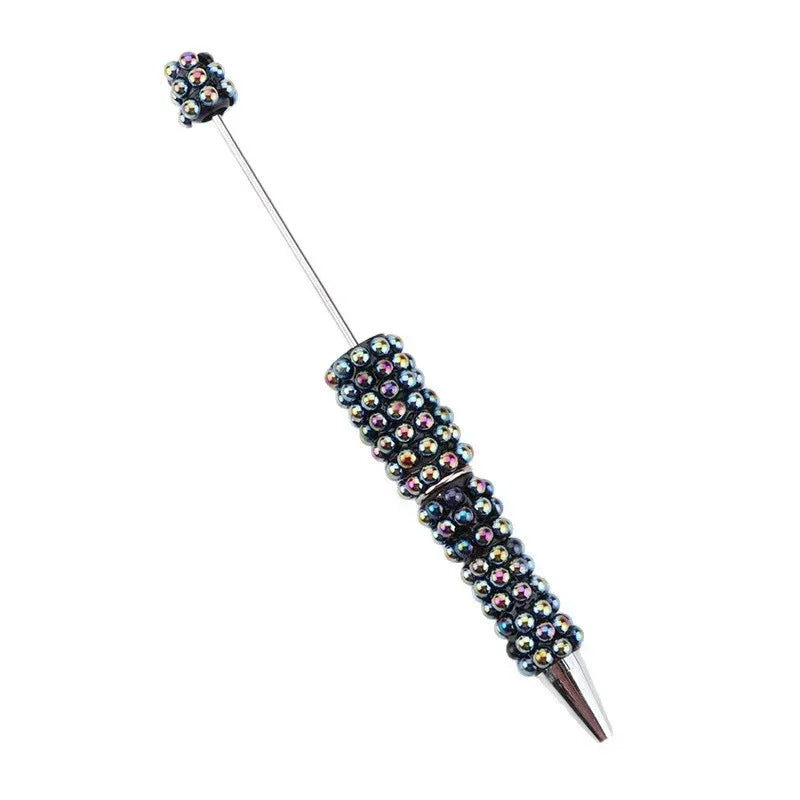 Pearl full diamond bead pen fun ins colorful pearl cute grain pen | DIY Beadable Pen Craft Gift Idea