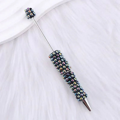 Pearl full diamond bead pen fun ins colorful pearl cute grain pen